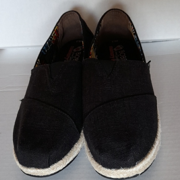 Bobs By Skechers Memory Foam Slip On Spadrille Pla - Picture 3 of 9